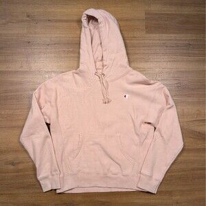 VTG Champion Reverse Weave Sweatshirt Hoodie Women's Medium Pink Heavyweight
